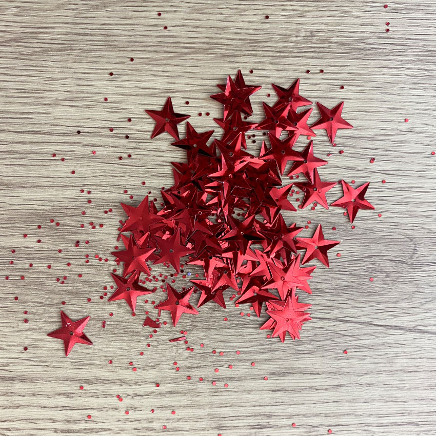 Red confetti